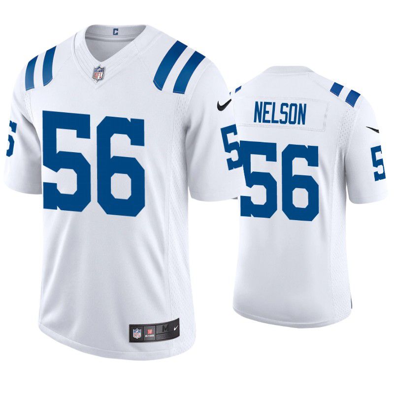 Men Indianapolis Colts 56 Quenton Nelson Nike White Limited NFL Jersey